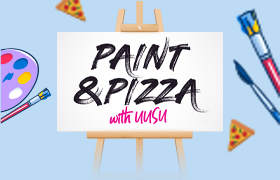 Pizza and Paint Poster Coleraine Campus