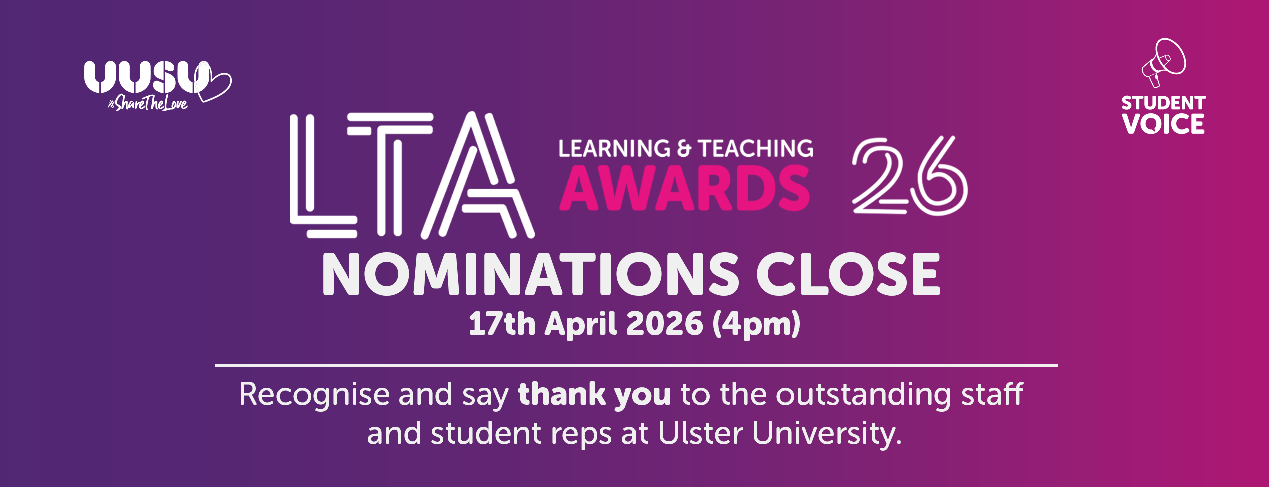 LTA Nominations Close 2026